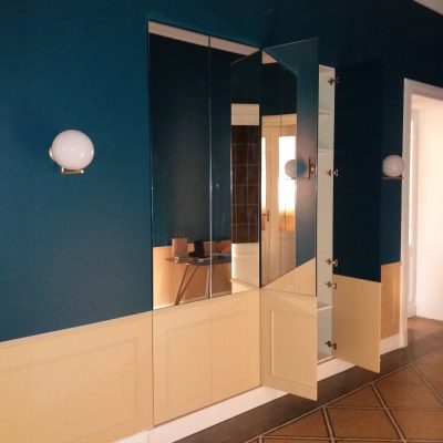 Armadio ingresso con specchi interno